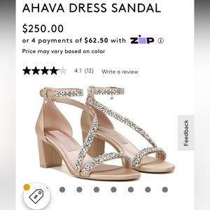 Ahava Nude Dress Sandal by Naturalizer. Size 10 W.